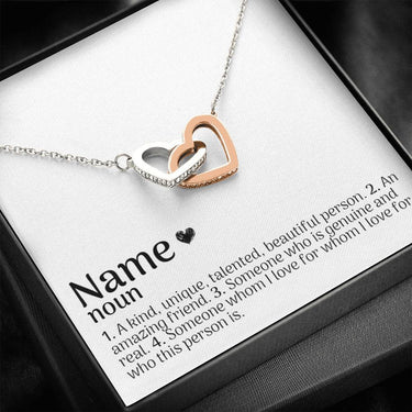Personalized Best Friend Interlocking Necklace - Love You This Much